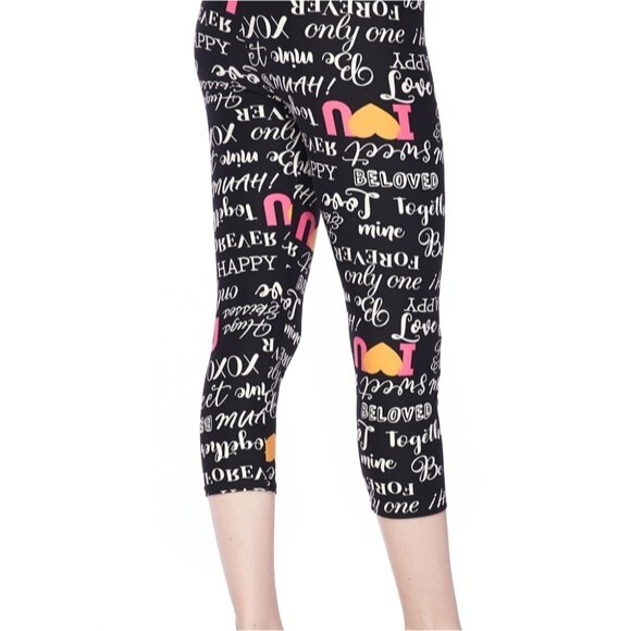 Full Of Love Print Capri One Size - Picture 5 of 7